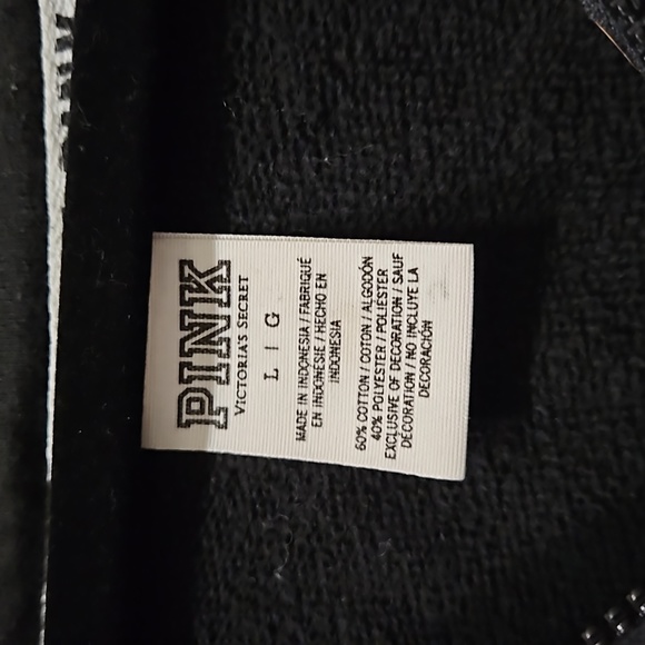 PINK black quarter zip hoodie - Picture 3 of 7